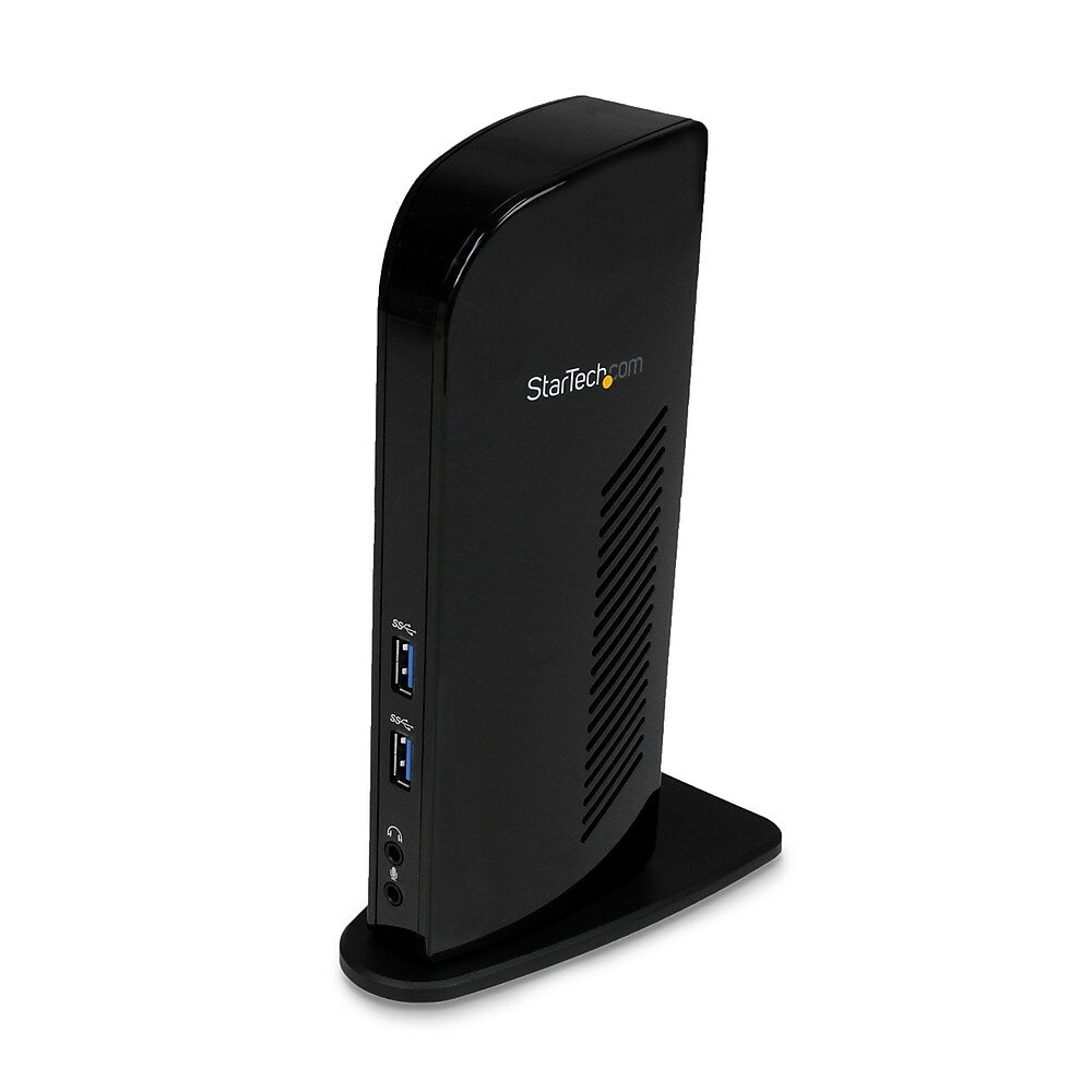 Image of StarTech Dual Monitor USB 3.0 Docking Station with HDMI, DVI and 6 USB Ports, Black