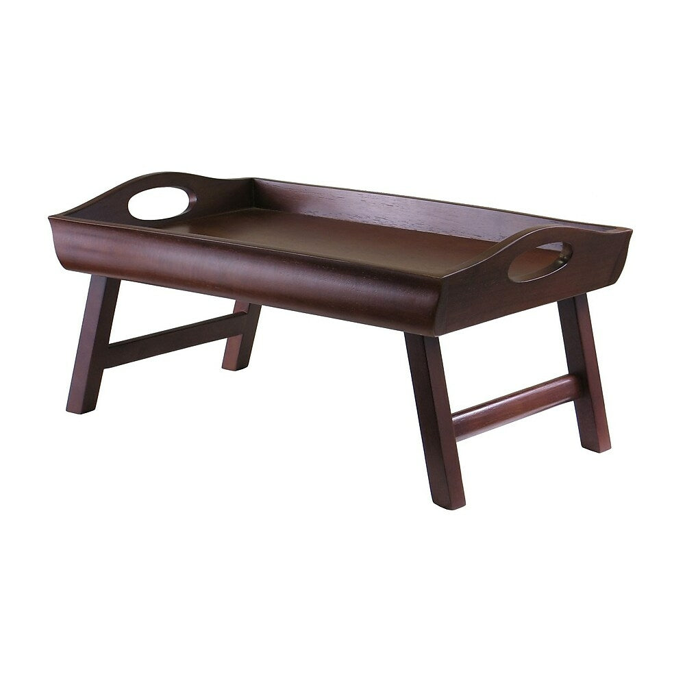 Image of Winsome Sedona 10.98"H x 24"W x 14.3"D Solid/Composite Wood Bed Tray, Antique Walnut