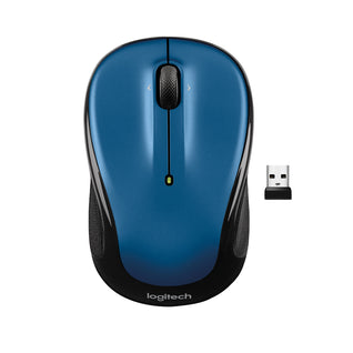 Souris sans fil M186 Meilleure prise en main Conception ergonomique Longue  durée de vie de la batterie Bureau Bureau Gaming Mini souris portable à  économie d'énergie bleu