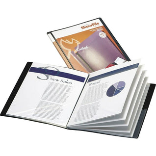 Staples Letter Clear Cover Presentation Book White Each (21618CC/10555) 