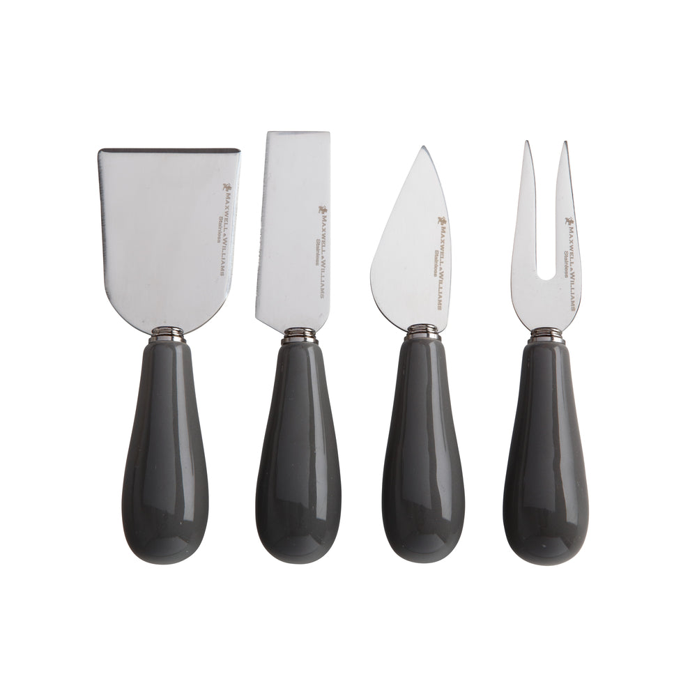 Image of Maxwell & Williams Mezze Cheese Knife Set - Charcoal