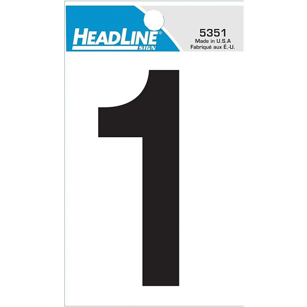 Image of HeadLine 3" Self - Stick Number - "1"