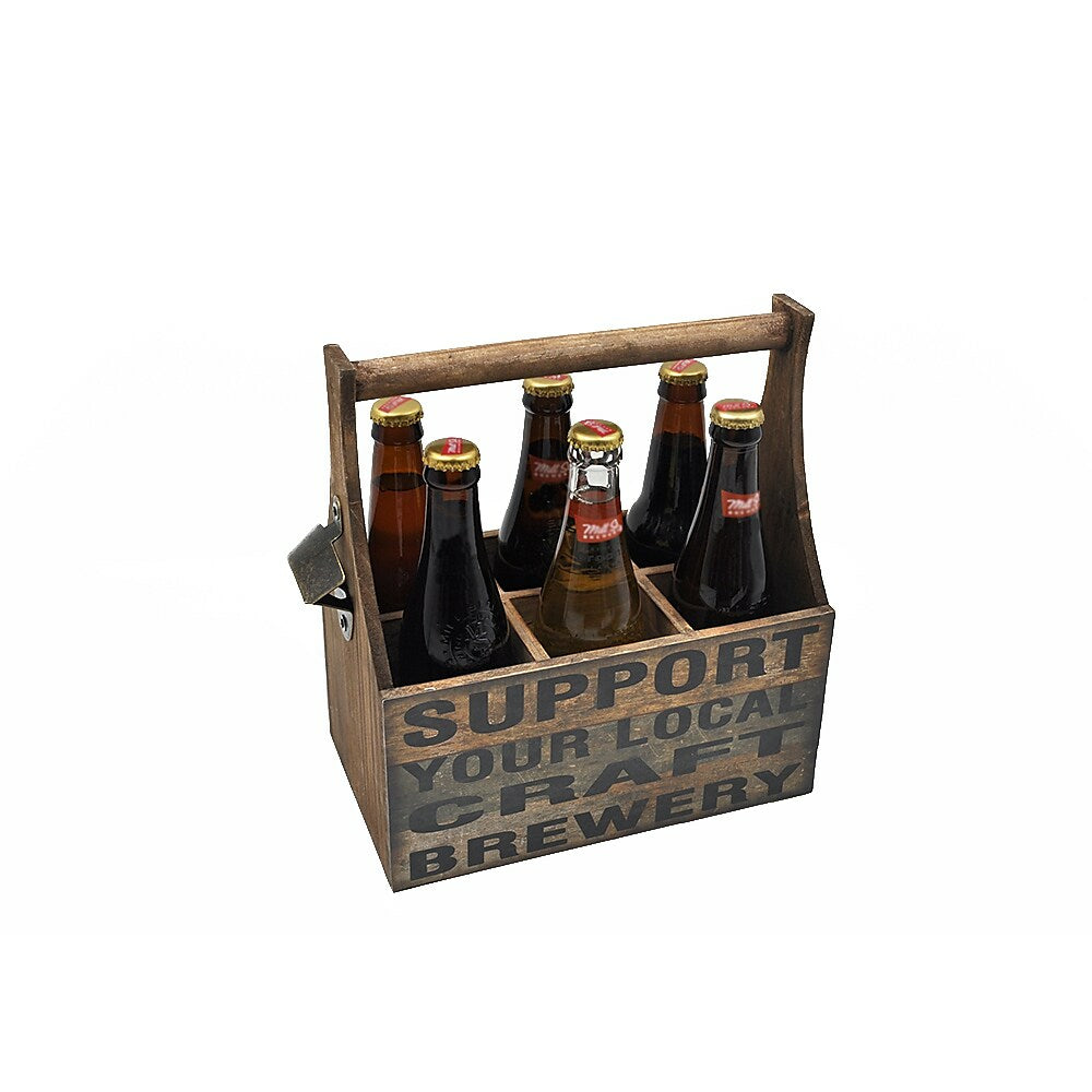 Image of Sign-A-Tology Support Local Beer Caddy - 10" x 6" x 11"