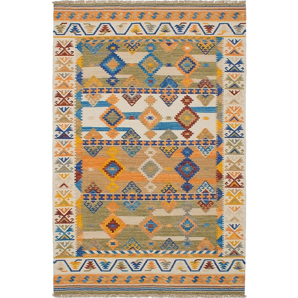 Image of eCarpetGallery Esme 300065 Kilim, 5' x 8', Cream (230531)