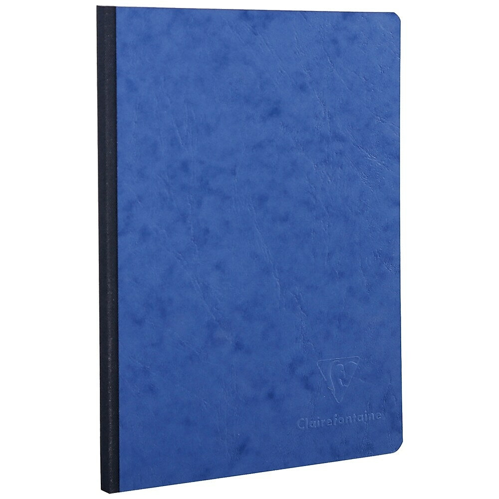 Image of Clairefontaine Age-Bag Clothbound Notebook, Lined, 5-3/4" x 8-1/4", 96 Sheets, Blue
