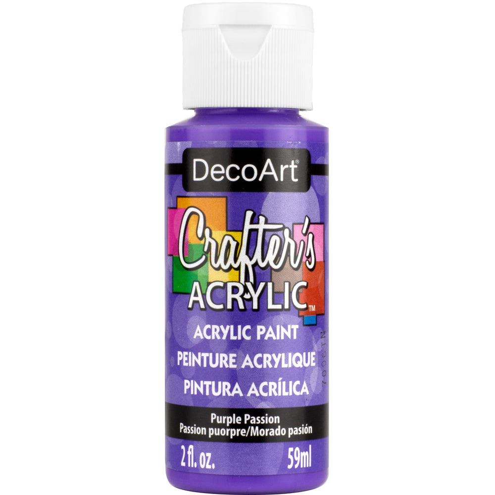 Image of DecoArt 2oz Crafters Acrylic Paint - Purple Passion