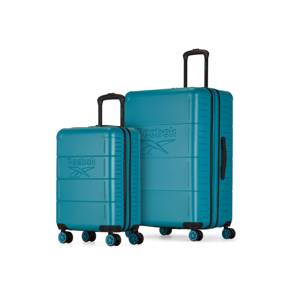 Image of Reebok Swish 2-Piece Hardside Luggage Set - ABS - Teal