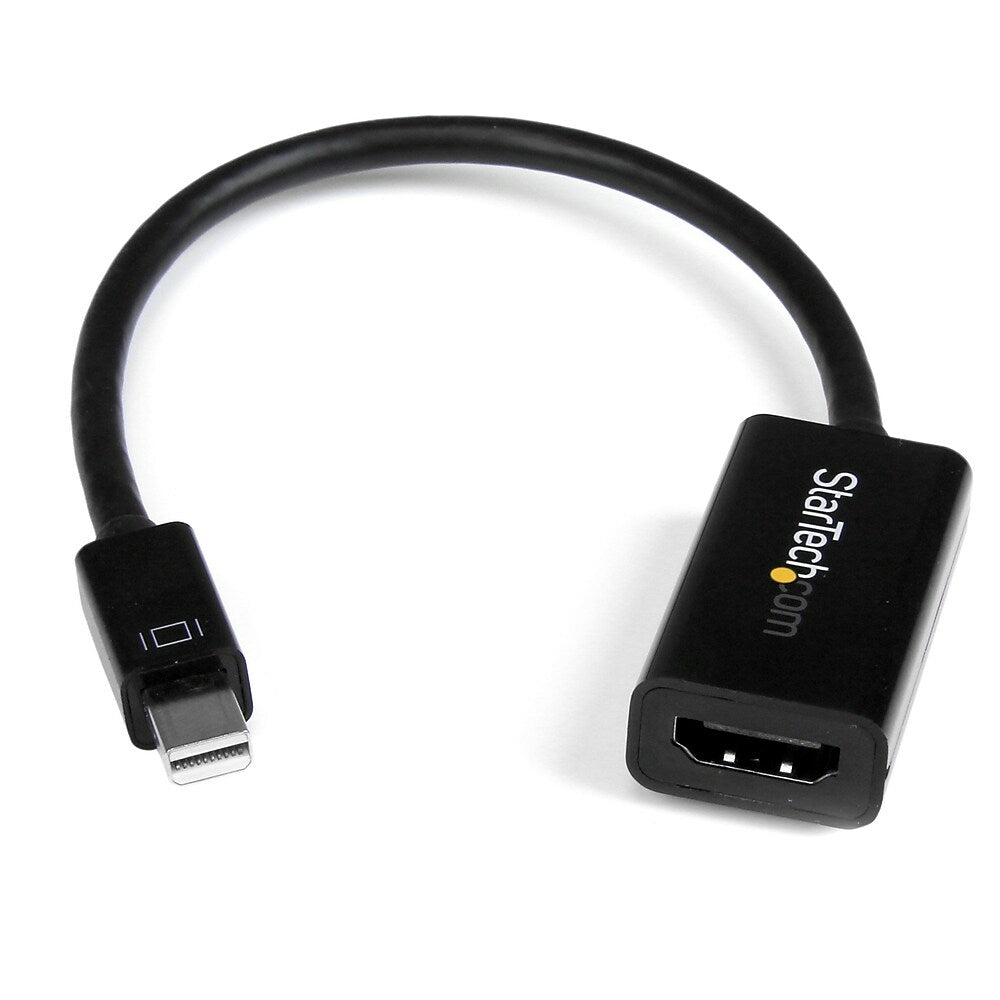 Image of StarTech Mini Displayport to HDMI Converter, Mdp 1.2 to HDMI Active Adapter For Ultrabook/Laptop, 4K 30 Hz, Black