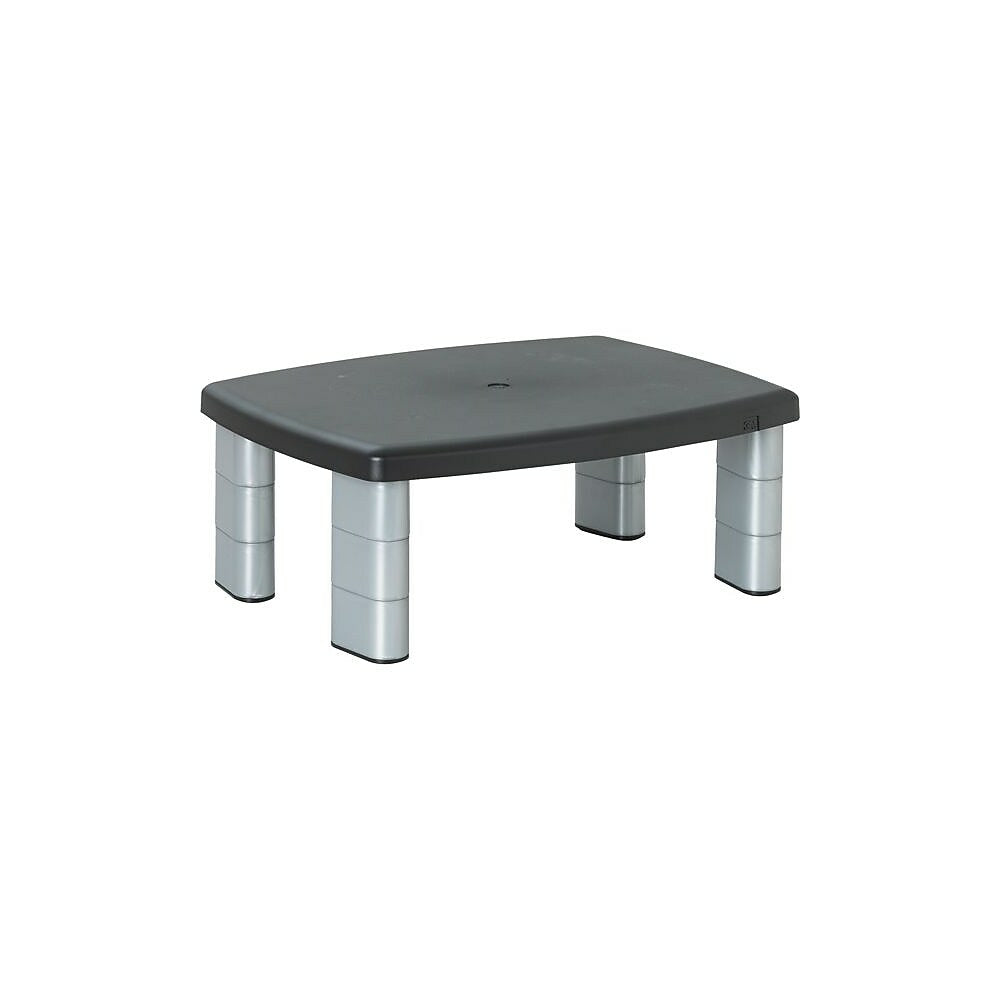 Image of 3M Adjustable Monitor Stand, Black and Silver