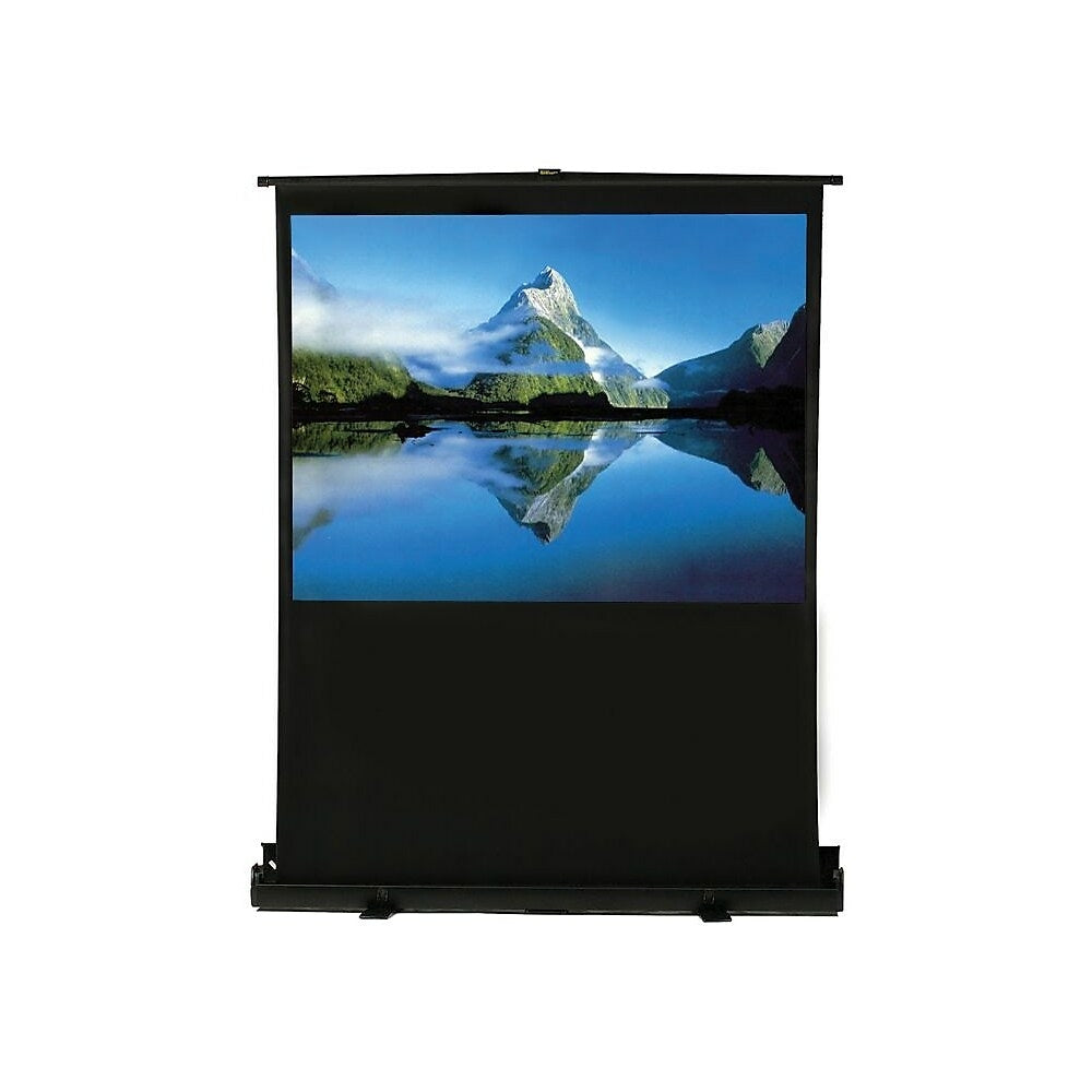 Image of EluneVision 80" Portable Pneumatic Air-Lift Projector Screen, 16:9