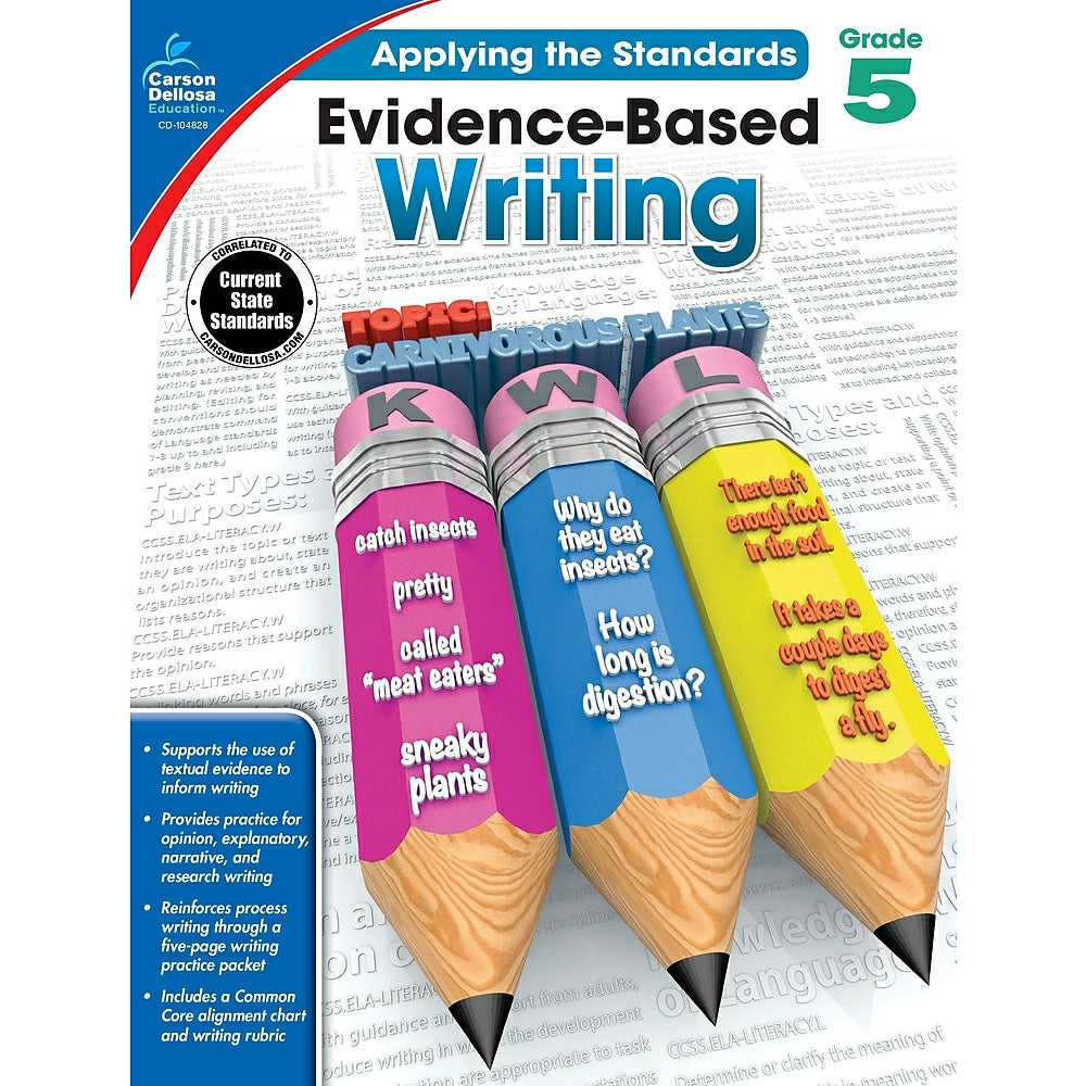 Image of eBook: Carson Dellosa 104828-EB Evidence-Based Writing - Grade 5