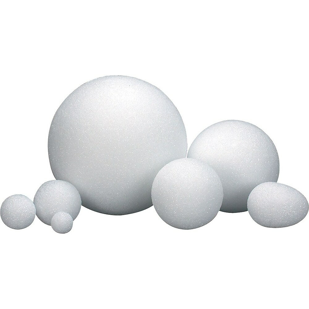 Image of Hygloss Styrofoam Balls, 2", 36 Pack, 12 Pack