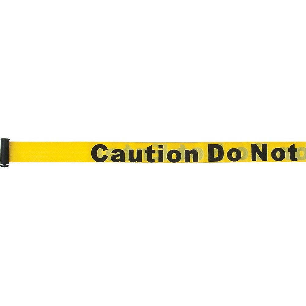 Image of SCN Industrial Build Your Own Crowd Control Barriers - Tape Cassettes, Caution Do Not Enter, 7', Yellow Tape - 3 Pack