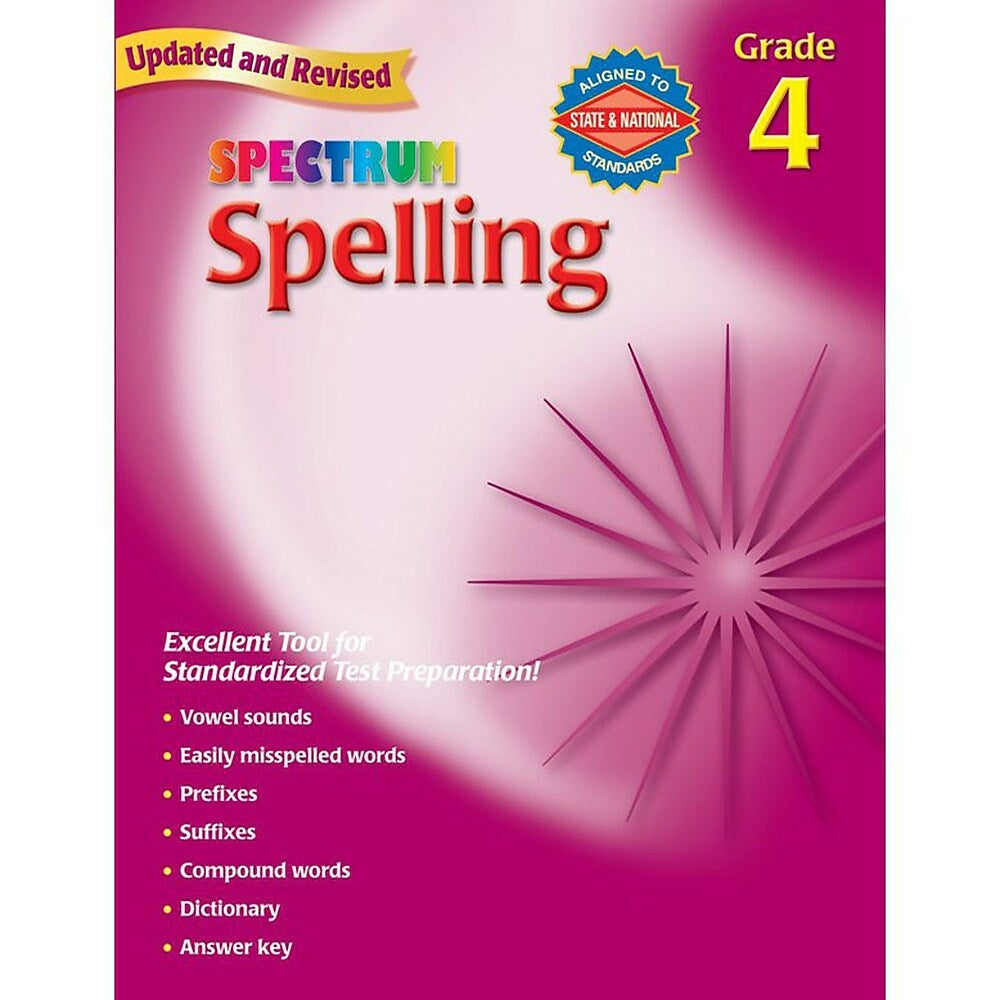 Image of Carson Dellosa "Spectrum: Spelling" Workbook, Grade 4 (CD-704600)