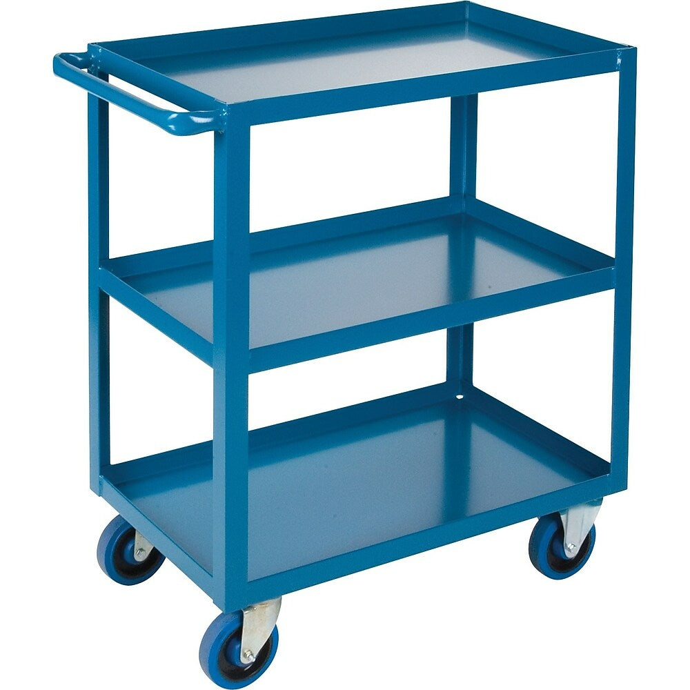 Image of Kleton Heavy-Duty Shelf Carts, 3 Tiers, 18" W x 36" H x 30" D, 1200 Lbs. Capacity
