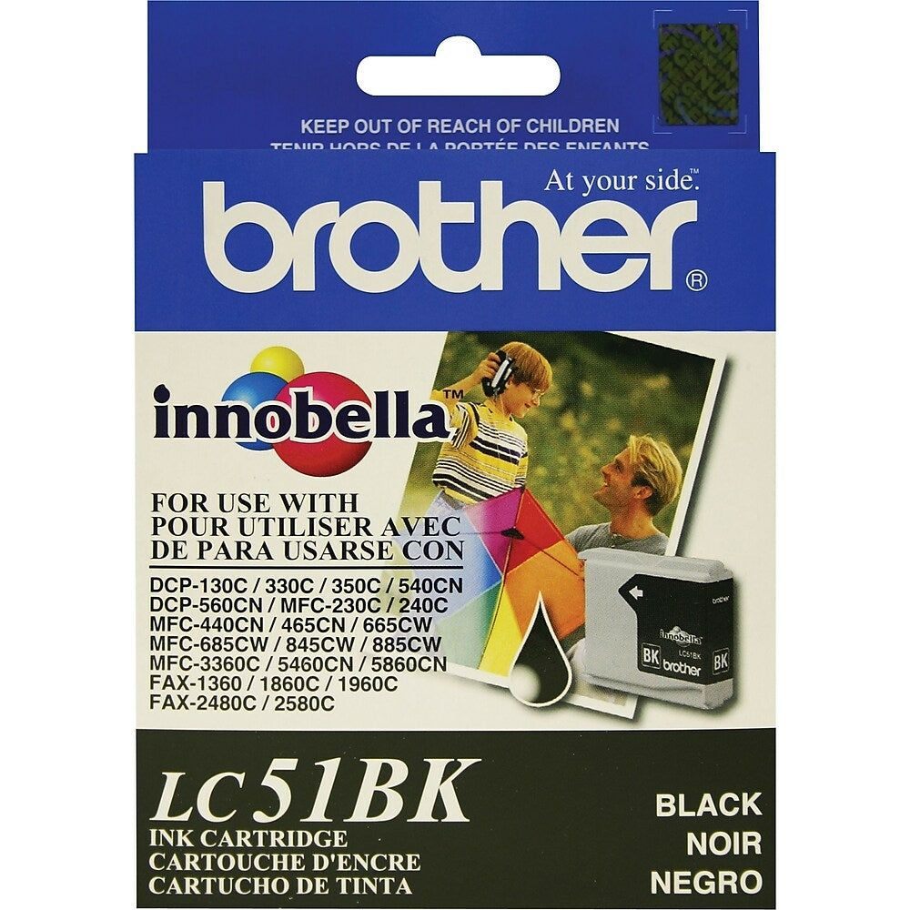 Image of Brother LC51 Black Ink Cartridge (LC51BKS)