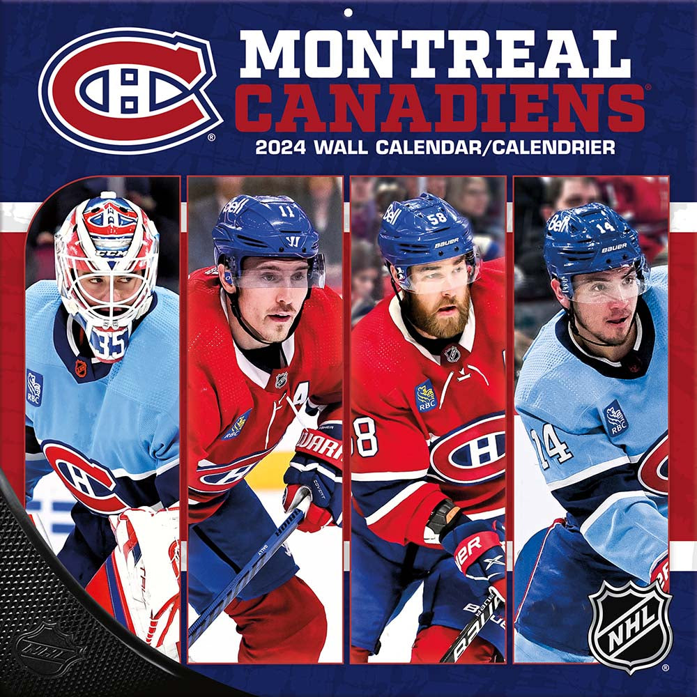 Image of Lang 2024 Montreal Canadiens Monthly Square Wall Calendar - 12" x 12" - Assorted - English