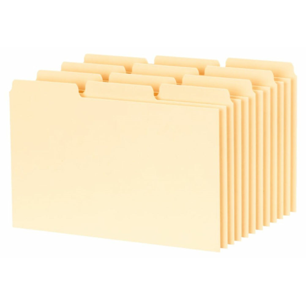 Image of Oxford Blank Tab Card Guides - 4" x 6" - 100 Pack, Brown