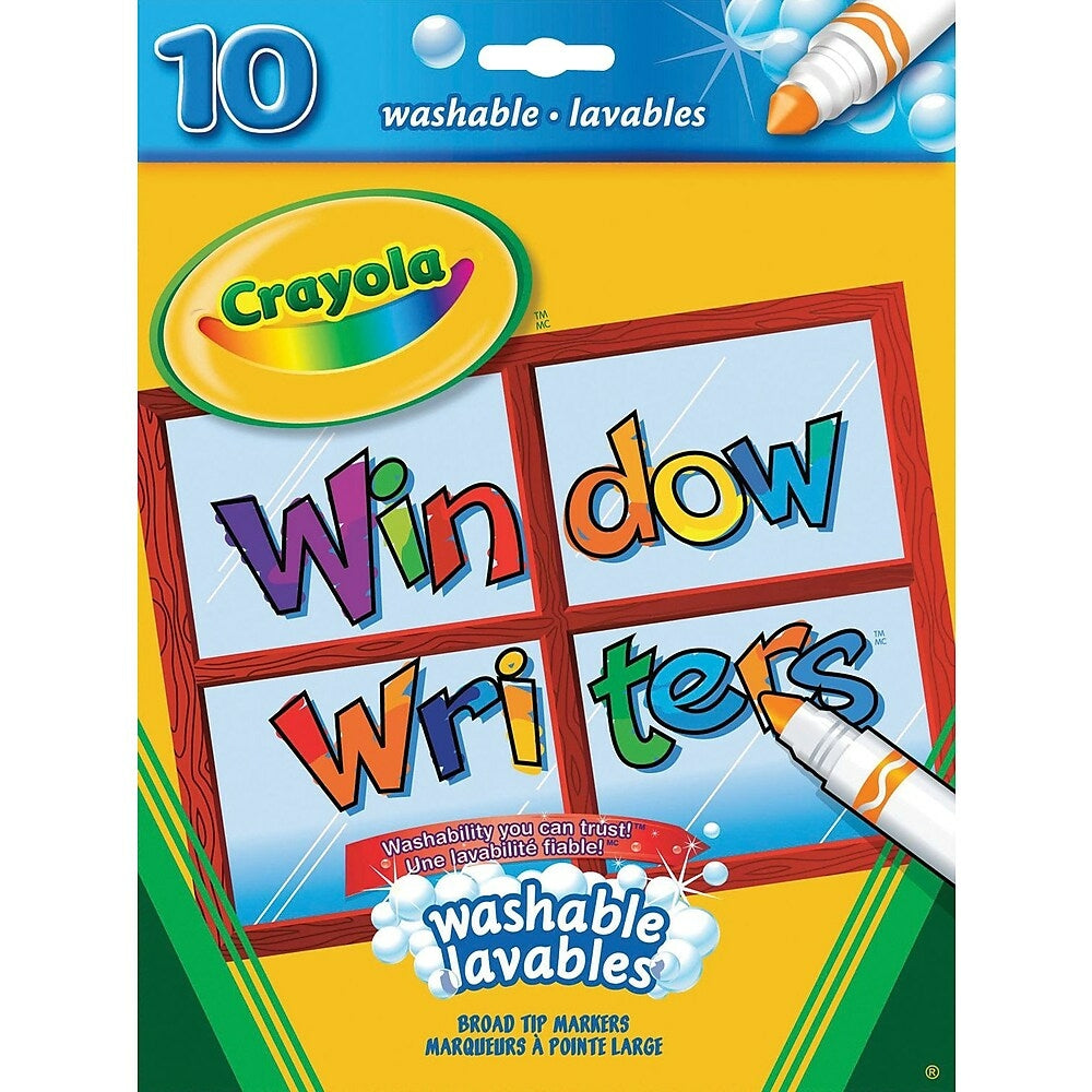 Image of Crayola Window Writer Markers, 10 Pack