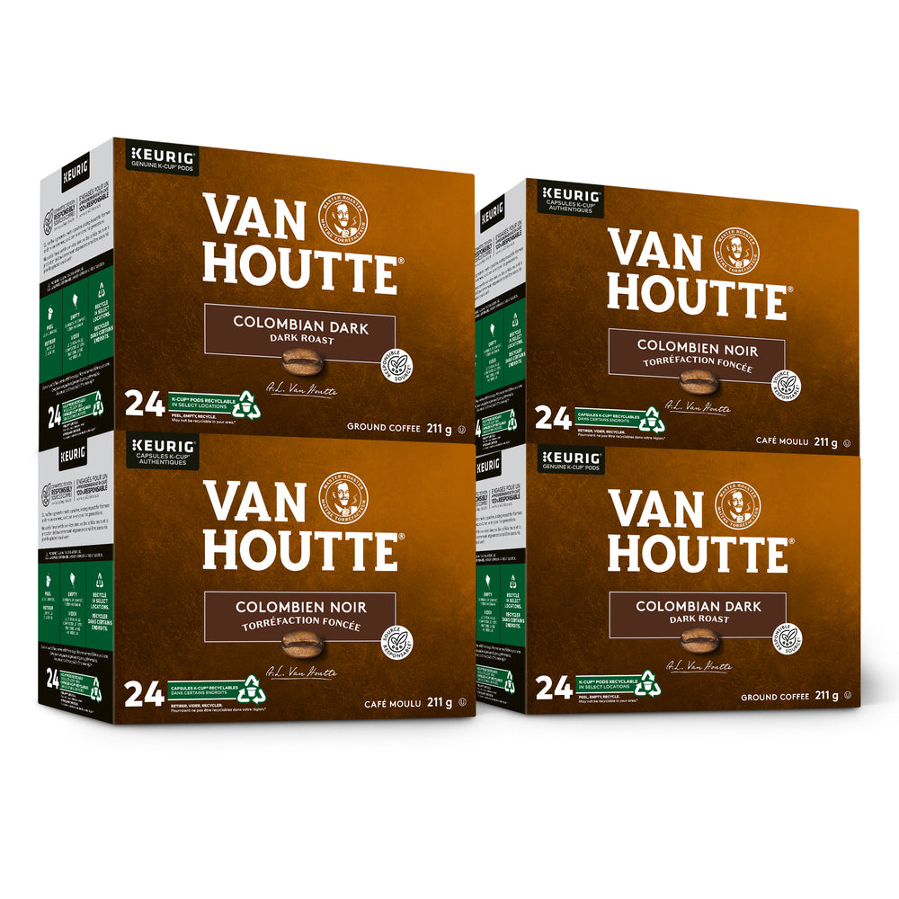 Image of Van Houtte Colombian Dark - Dark Roast - K-Cup Coffee Pods - 96 Pack