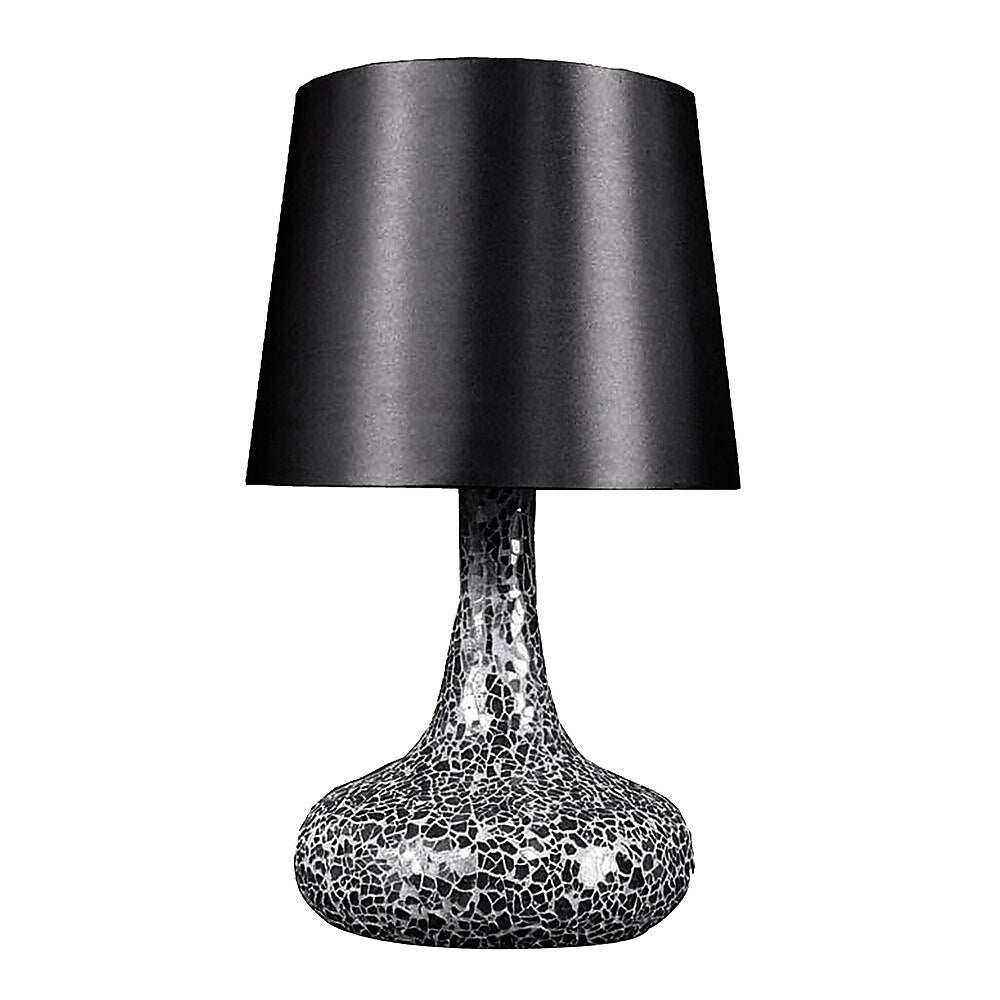 Image of All the Rages Simple Designs LT3039-BLK Mosaic Genie Table Lamp, Black