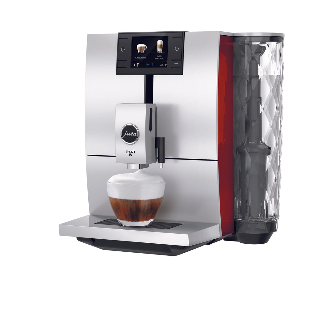 Image of JURA ENA 8 Superautomatic Specialty Coffee Machine - Sunset Red