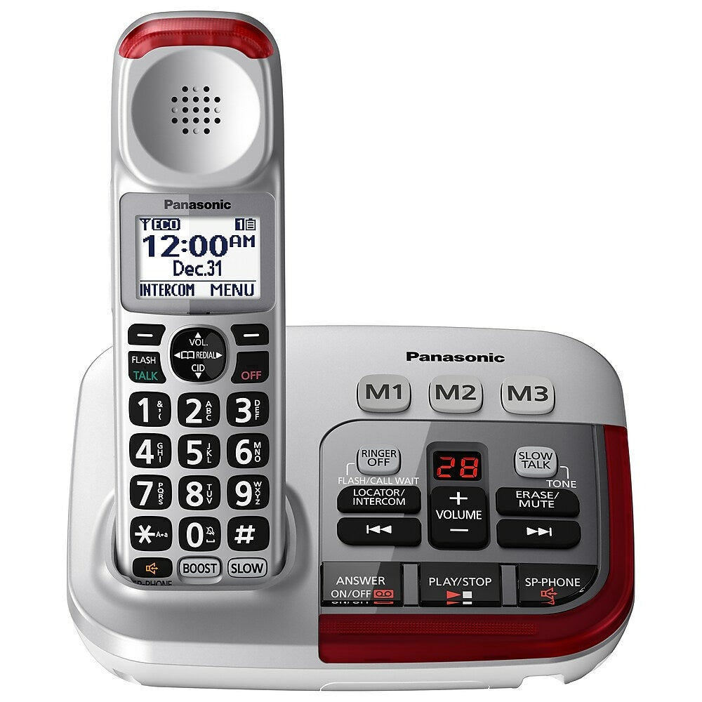 Image of Panasonic 50Db Amplified Cordless Telephone with Digital Answering Machine