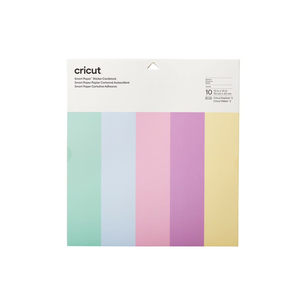 Image of Cricut Smart Paper Sticker Cardstock - 13" x 13" - Pastels