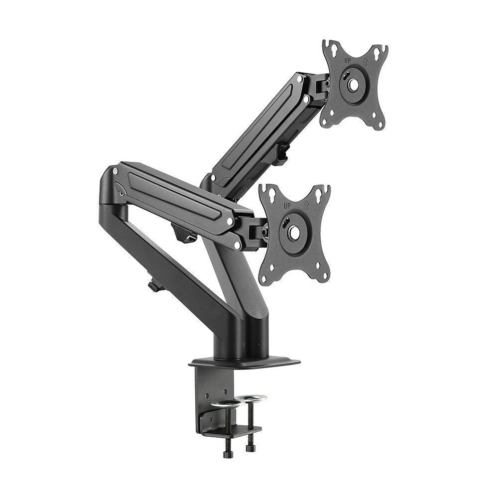 Image of Uplite Dual Monitor Gas Spring Desk Mount Stand, Fully Adjustable, Up to 32", Black