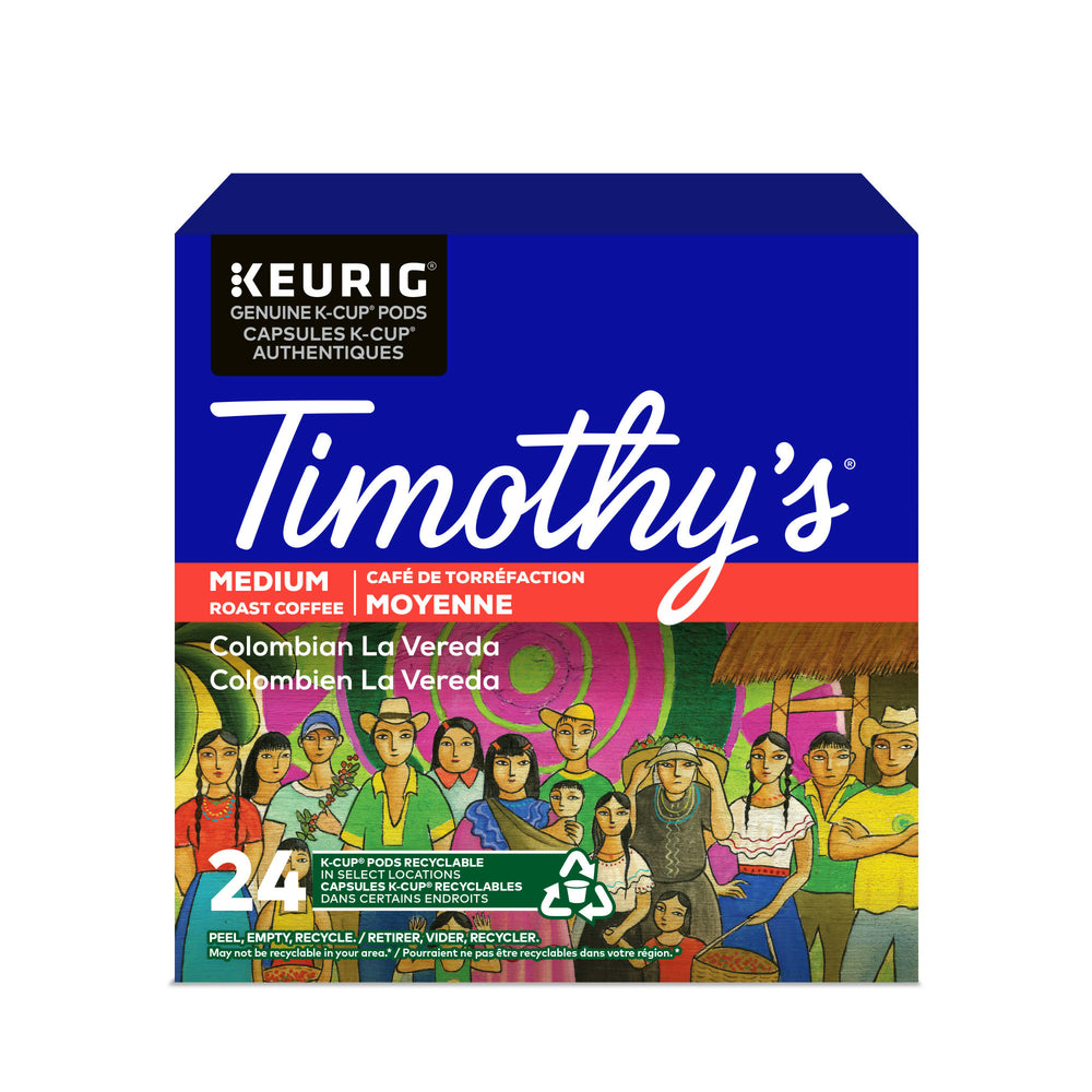 Image of Timothy's Colombian La Vereda K-Cup Pods - 24 Pack