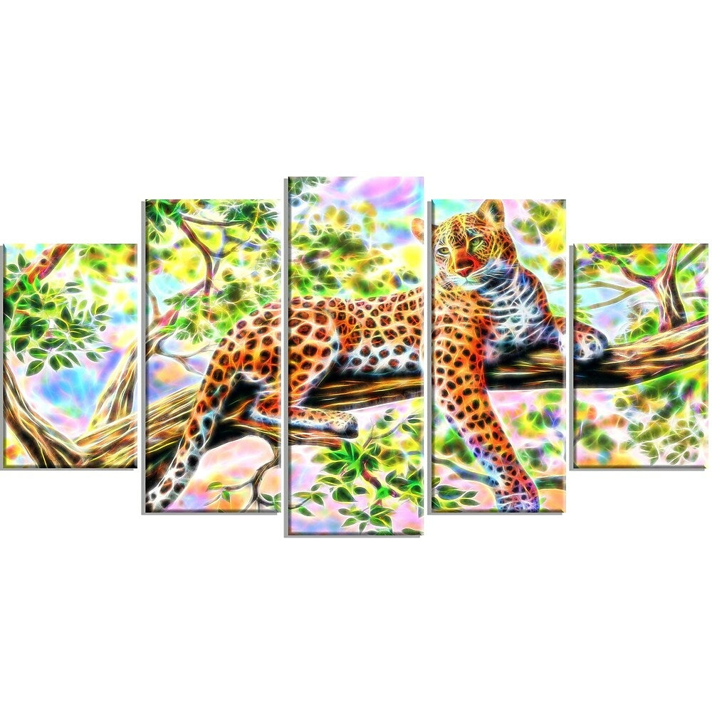 Image of Designart Watchful Cheetah Animal Art Canvas, Multiple Sizes, (PT2428-373)