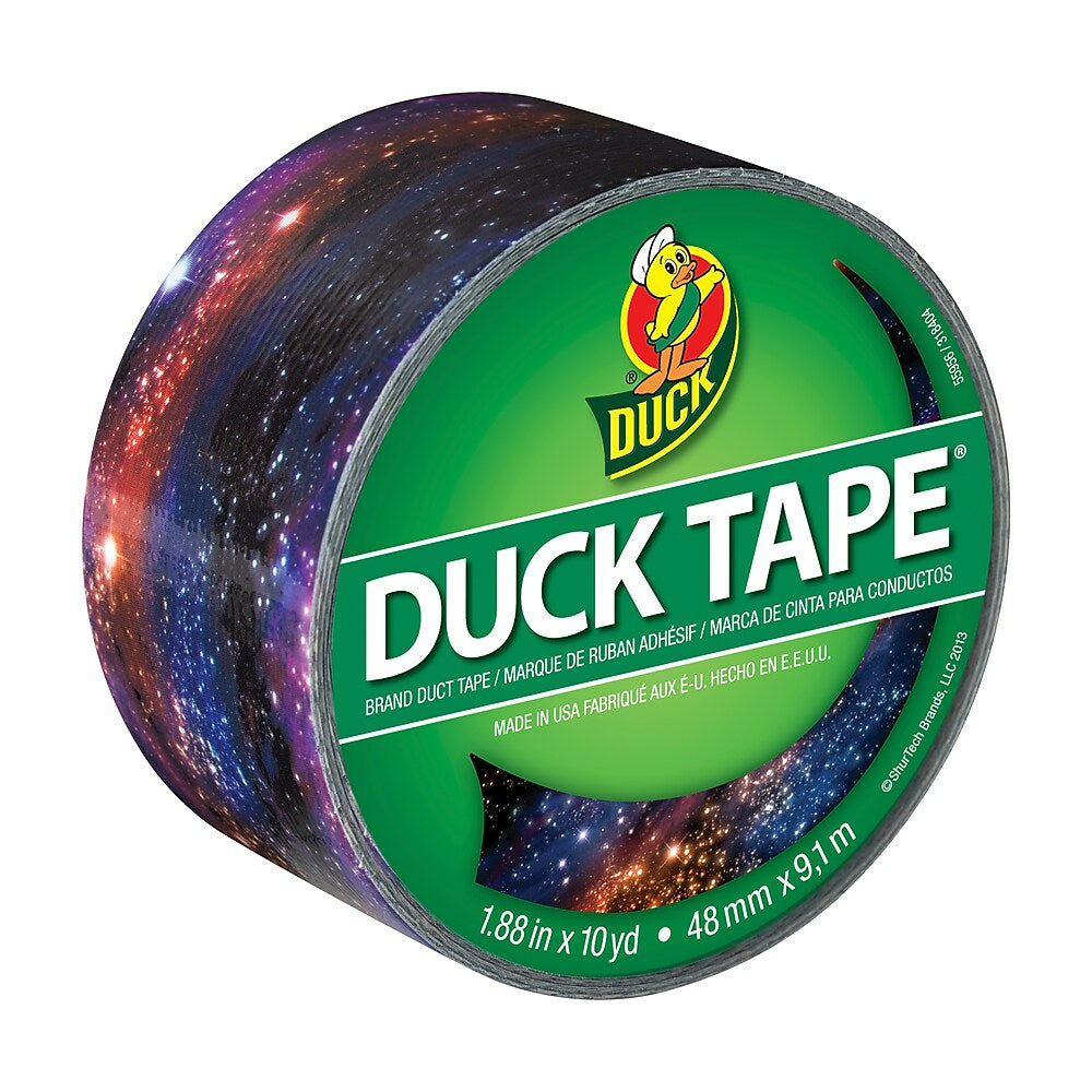 Image of Printed Duck Tape Brand Duct Tape, Galaxy, 1.88", Multicolour