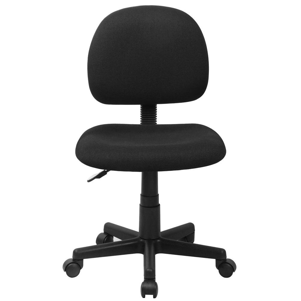 Image of Flash Furniture Mid-Back Black Fabric Swivel Task Office Chair