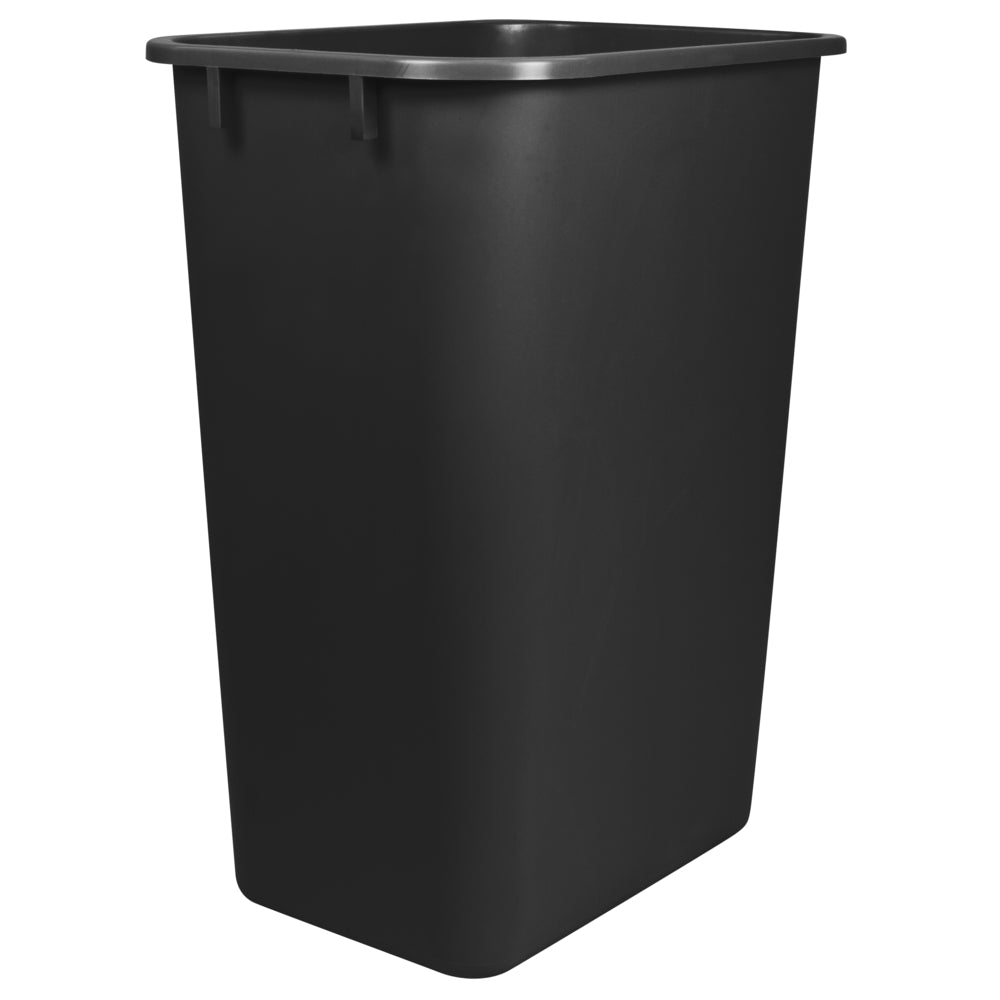 Image of Staples 38.5 L Wastebasket - Black