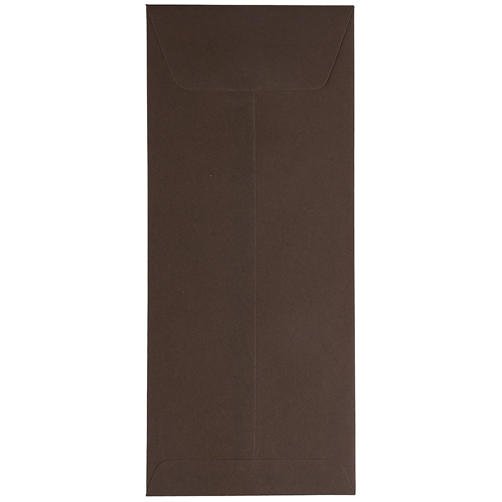 Image of JAM Paper #14 Policy Envelopes, 5 x 11.5, Chocolate Brown Recycled, 500 Pack (90094030H)