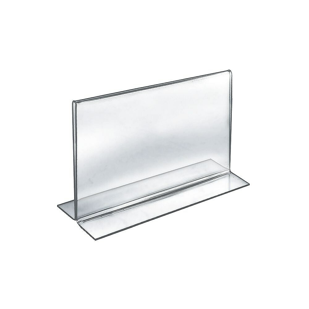 Clear Wall Mount Card Holder with Double Sided Tape - Displays and Holders