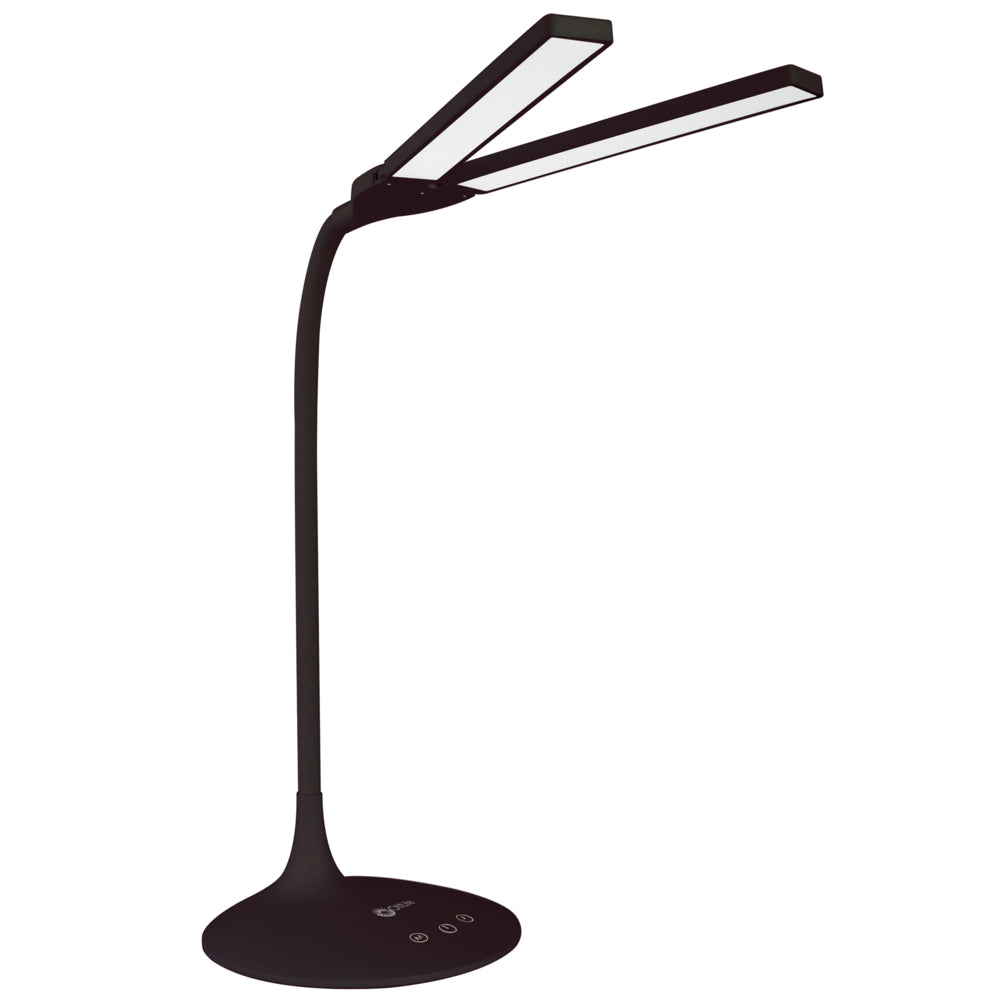 Image of OttLite Wellness Series Pivot LED Desk Lamp with Dual Shades