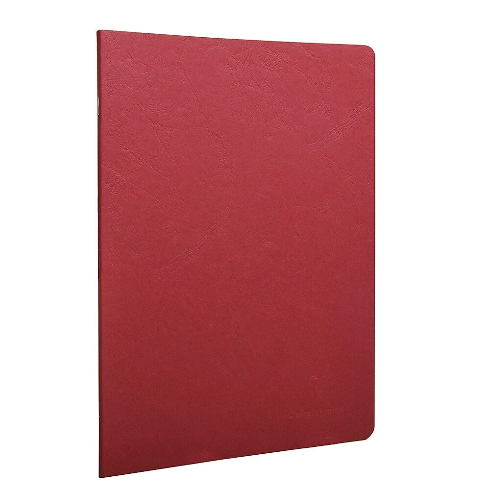 Image of Clairefontaine Age-Bag Stapled Notebook, Lined, 8-1/4" x 11-3/4", 48 Sheets, Red