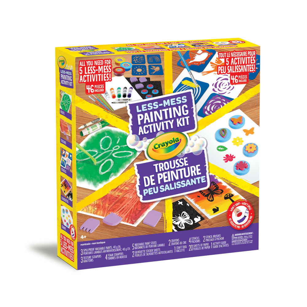 Image of Crayola Less Mess Painting Activity Kit