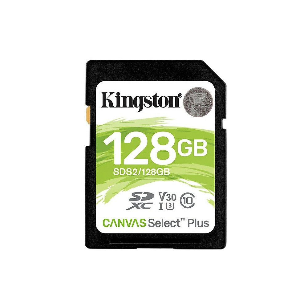 Image of Kingston 128 GB Canvas Select Plus SD Card, Green