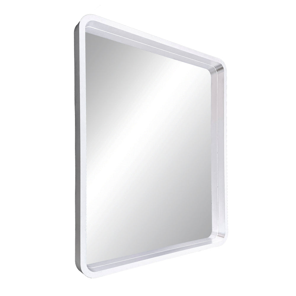 Image of Homeworks Chelsea Vanity Mirror with Rounded Corners - 25" x 31" x 2" - White