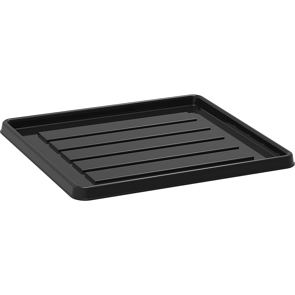 Image of Storex School Locker / Office Cubicle Boot Tray - Black (00802B18C)