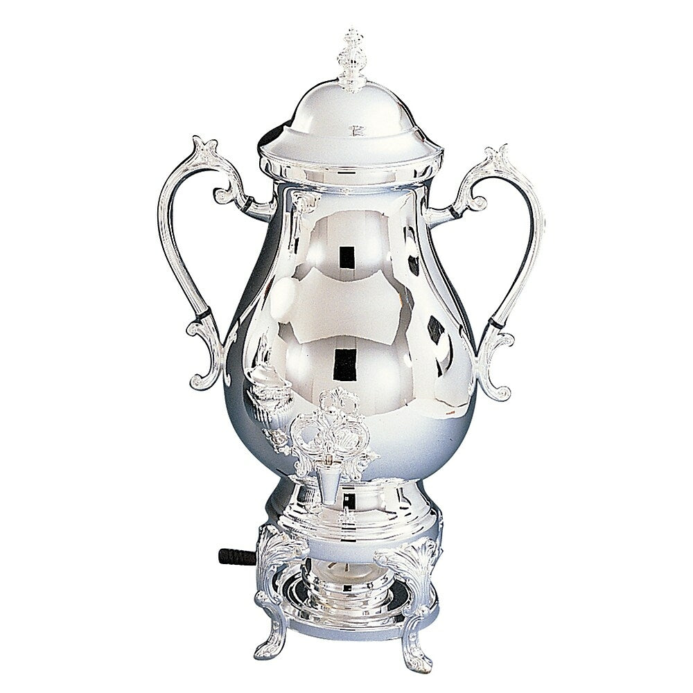 Image of Elegance 25-Cup Coffee Urn, 118 oz, Silver-Plated (89720), Yellow