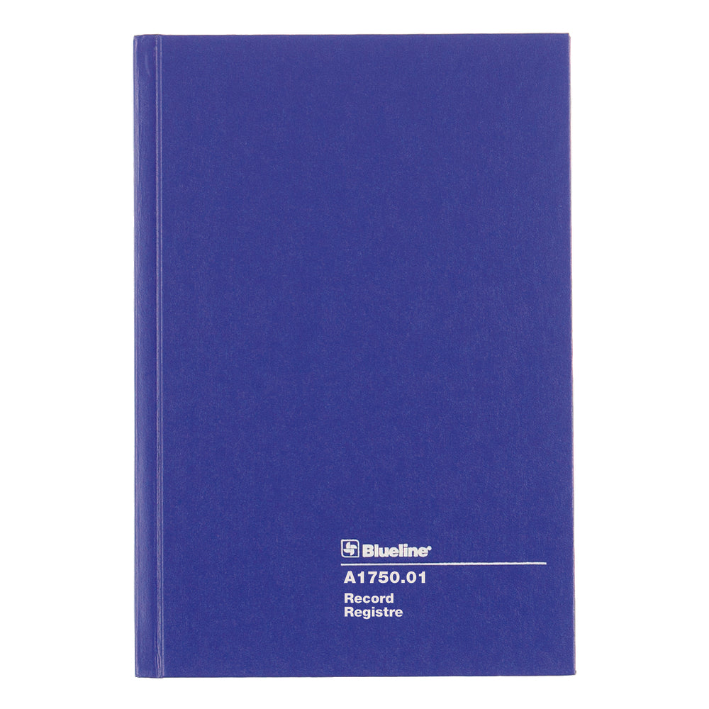Image of Blueline A1750 Series Account Book - Record Book - 8 1/4" x 5 5/8" - Blue