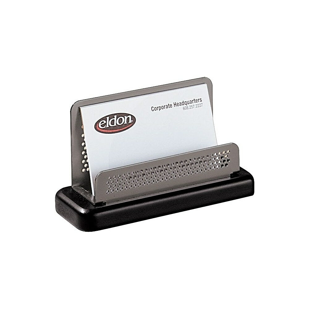 Rolodex Distinctions Punched Metal Wood Business Card Holder Staples Ca