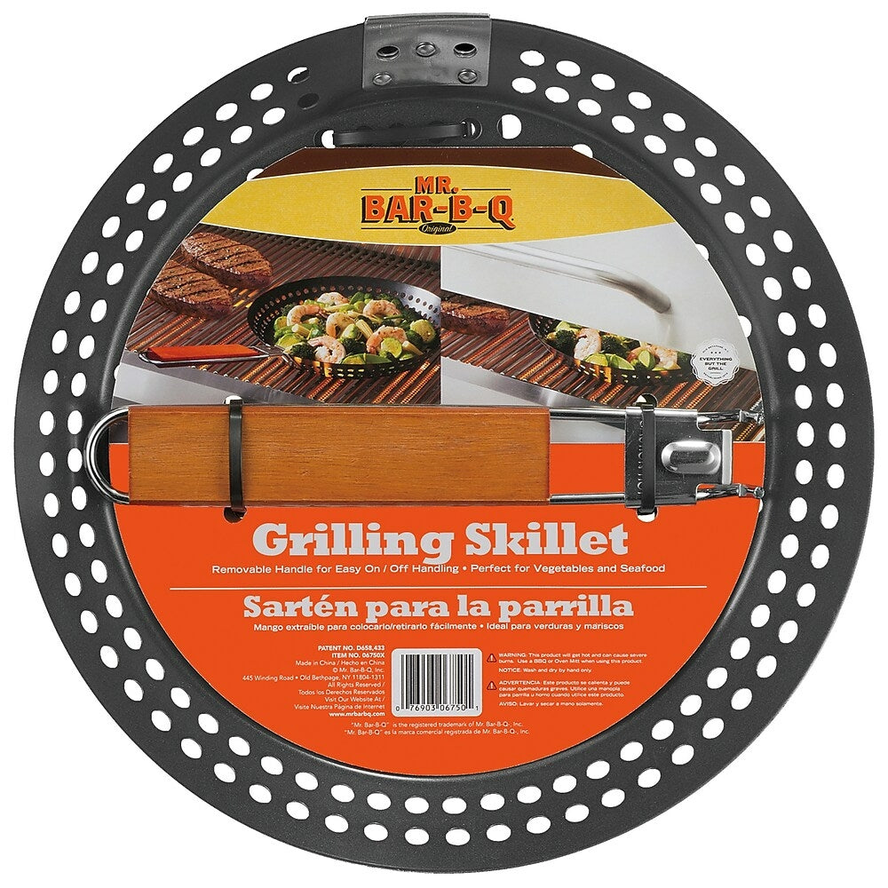 Image of Mr. Bar-B-Q Nonstick Grill Skillet & Rmv Handle (06750X)