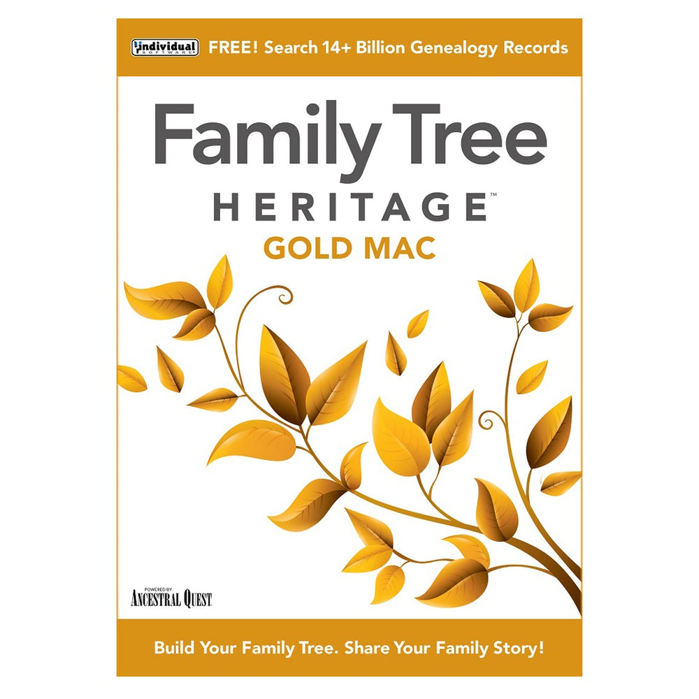Image of Individual Software Family Tree Heritage Gold 16 - Mac [Download]