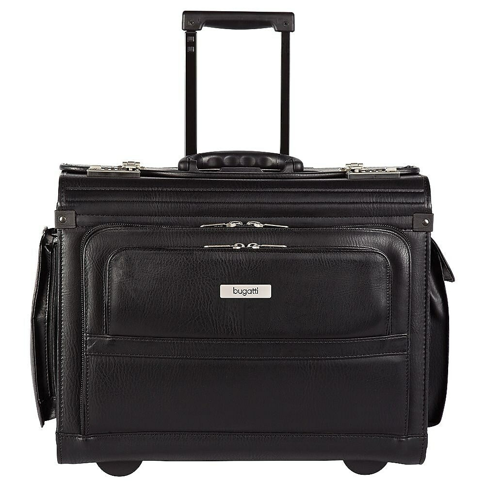 Image of Bugatti 17" Docket Business Case on Wheels, Black