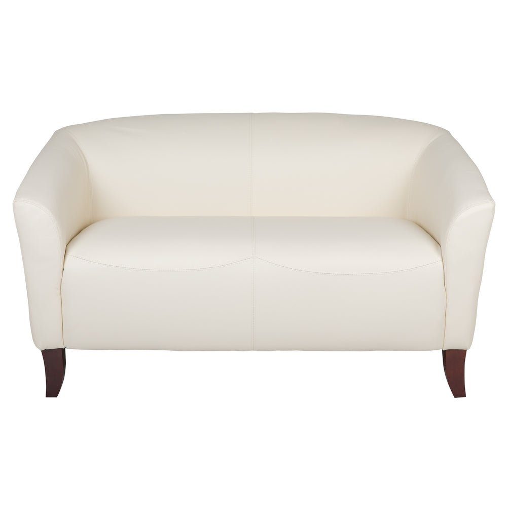 Image of Flash Furniture HERCULES Imperial Series Leather Loveseat - White