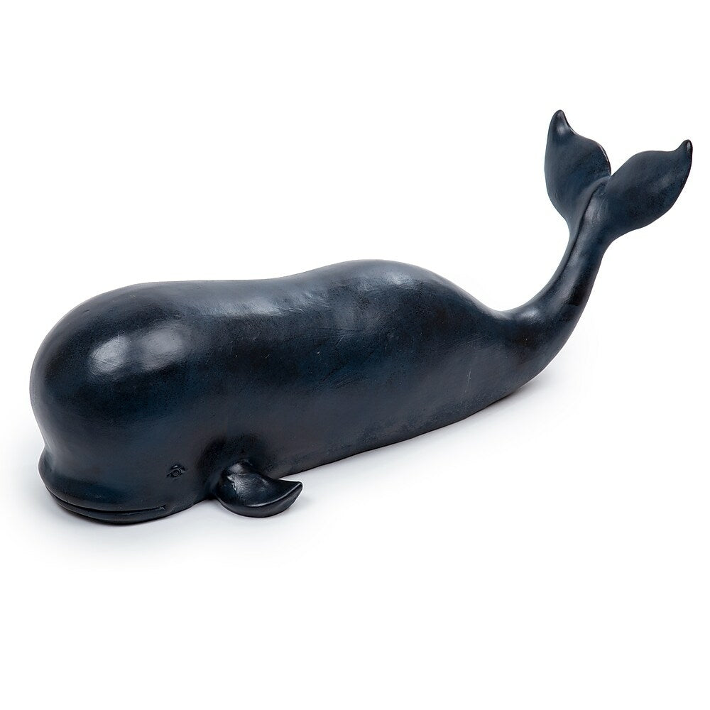 Image of Truu Design Whale Figurine, 22 inches, Navy Blue